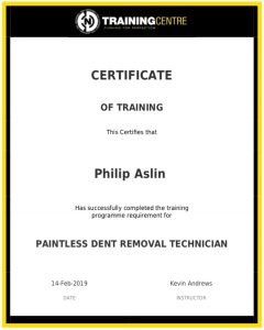 Phil Aslin Certificate